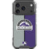 MLB Colorado Rockies Split iPhone 17 Pro Clear Case