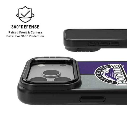 MLB Colorado Rockies Split iPhone 17 Pro Max Kickstand Case