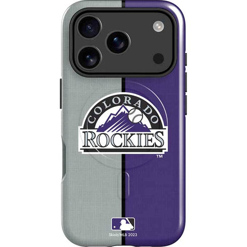 MLB Colorado Rockies Split iPhone 17 Pro Max Magsafe Impact Case