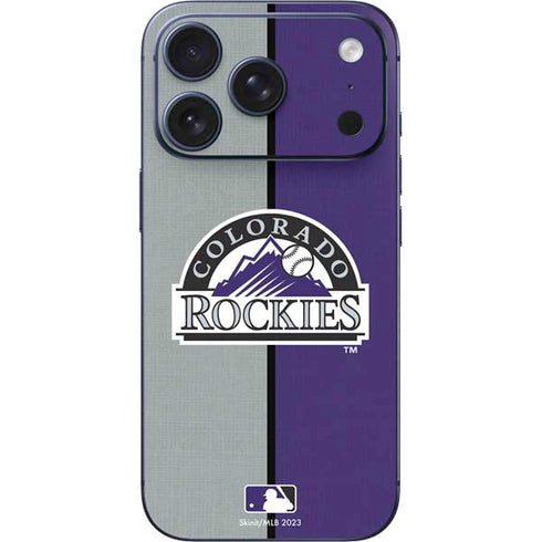 MLB Colorado Rockies Split iPhone 17 Pro Max Skin
