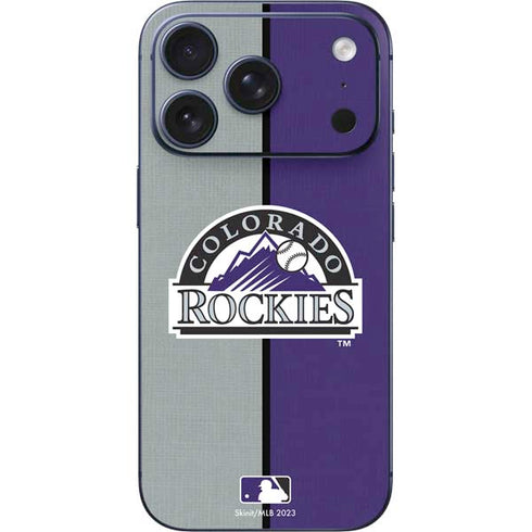 MLB Colorado Rockies Split iPhone 17 Pro Skin