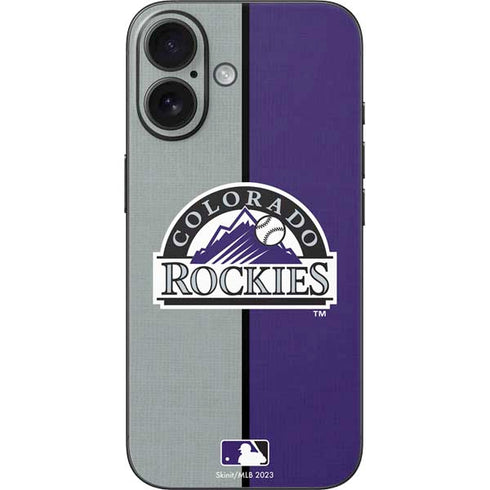 MLB Colorado Rockies Split iPhone 17 Skin