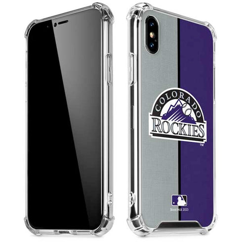 MLB Colorado Rockies Split iPhone X/XS Clear Case