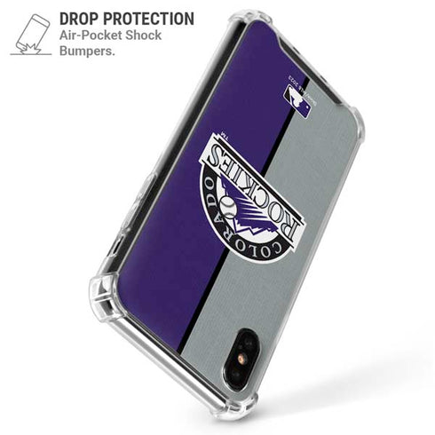 MLB Colorado Rockies Split iPhone X/XS Clear Case