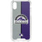 MLB Colorado Rockies Split iPhone XS Clear Case