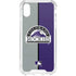 MLB Colorado Rockies Split iPhone XS Clear Case