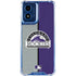 MLB Colorado Rockies Split Moto G Play 4G (2024) Clear Case