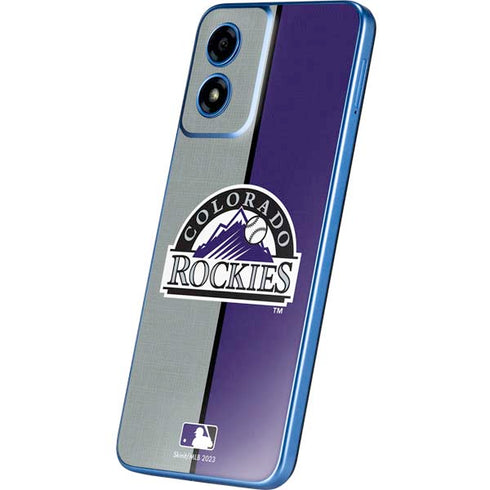 MLB Colorado Rockies Split Moto G Play 4G (2024) Skin