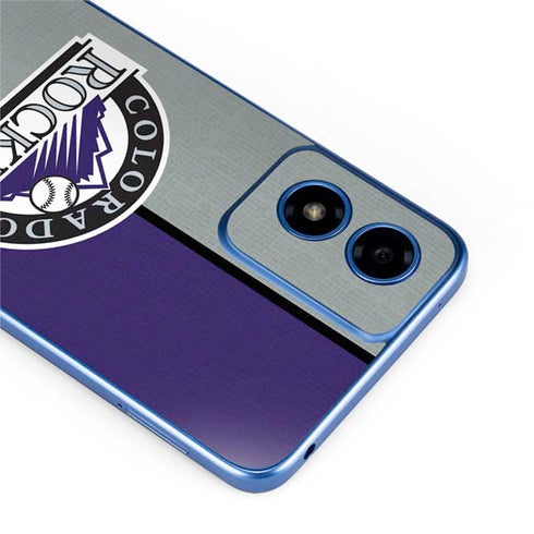 MLB Colorado Rockies Split Moto G Play 4G (2024) Skin