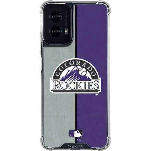MLB Colorado Rockies Split Moto G Power 5G (2024) Clear Case