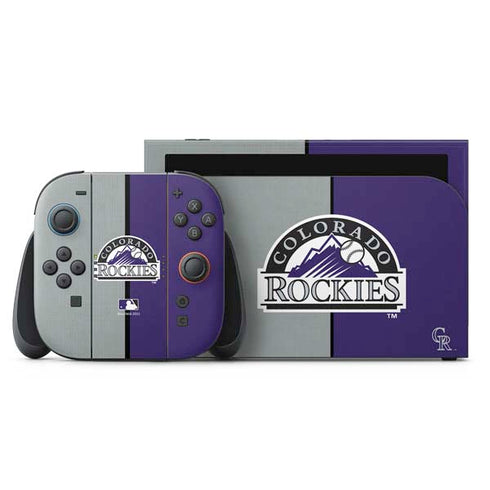 MLB Colorado Rockies Split Nintendo Switch 2 (2025) with Joy-Con Skin