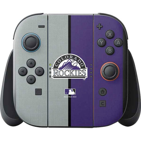 MLB Colorado Rockies Split Nintendo Switch 2 (2025) with Joy-Con Skin