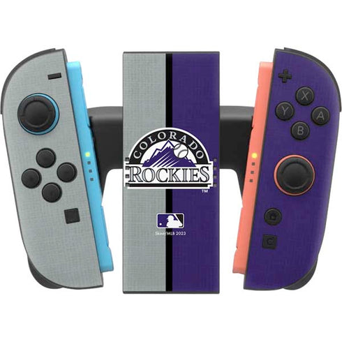 MLB Colorado Rockies Split Nintendo Switch 2 (2025) Joy-Con Controller Skin