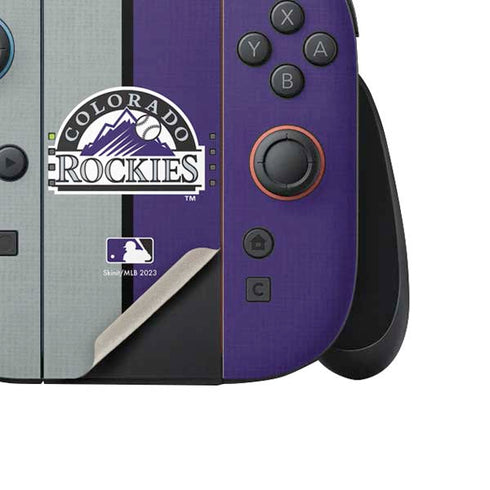 MLB Colorado Rockies Split Nintendo Switch 2 (2025) Joy-Con Controller Skin