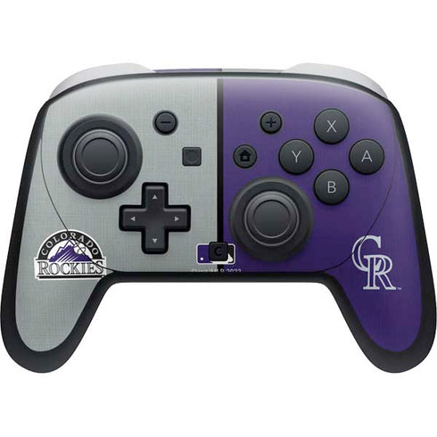 MLB Colorado Rockies Split Nintendo Switch 2 (2025) Pro Controller Skin