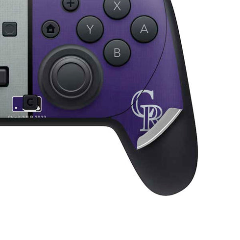 MLB Colorado Rockies Split Nintendo Switch 2 (2025) Pro Controller Skin