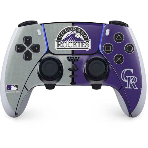 MLB Colorado Rockies Split PS5 DualSense Edge Pro Controller Skin