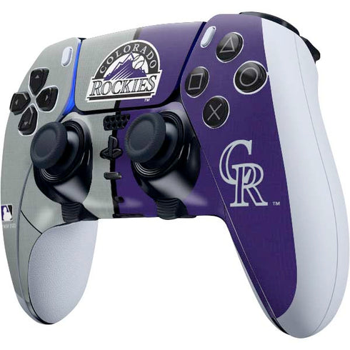 MLB Colorado Rockies Split PS5 DualSense Edge Pro Controller Skin