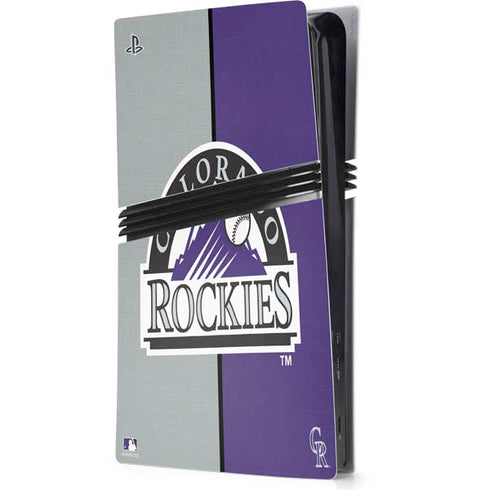 MLB Colorado Rockies Split PS5 Pro Console Skin