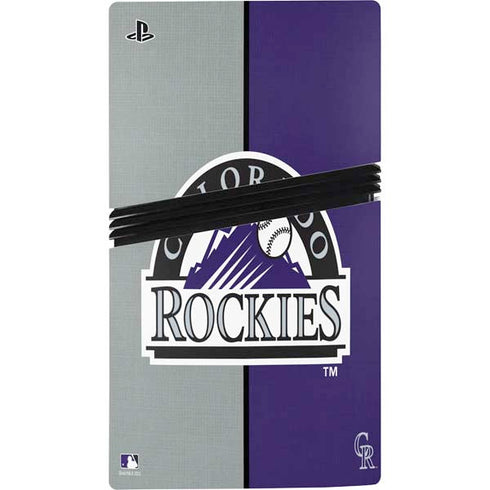 MLB Colorado Rockies Split PS5 Pro Console Skin