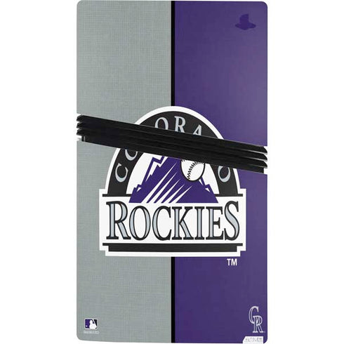 MLB Colorado Rockies Split PS5 Pro Console Skin