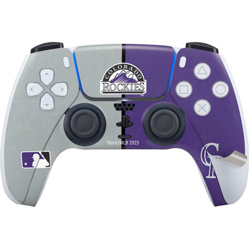 MLB Colorado Rockies Split PS5 Pro Disk Bundle Skin