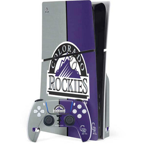 MLB Colorado Rockies Split PlayStation PS5 Skins