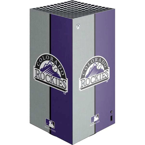 MLB Colorado Rockies Split XBox Series X Digital Edition Console Skin