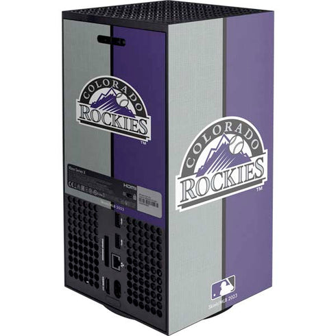 MLB Colorado Rockies Split XBox Series X Digital Edition Console Skin
