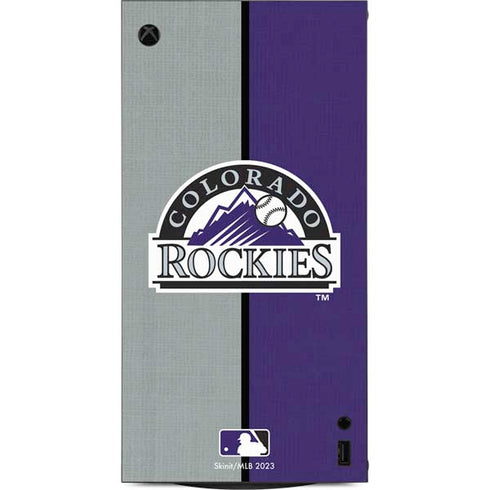 MLB Colorado Rockies Split XBox Series X Digital Edition Console Skin