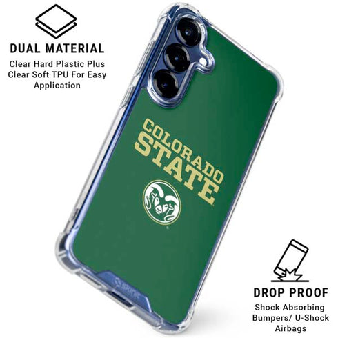Colorado State University CSU Galaxy S25 FE Clear Case