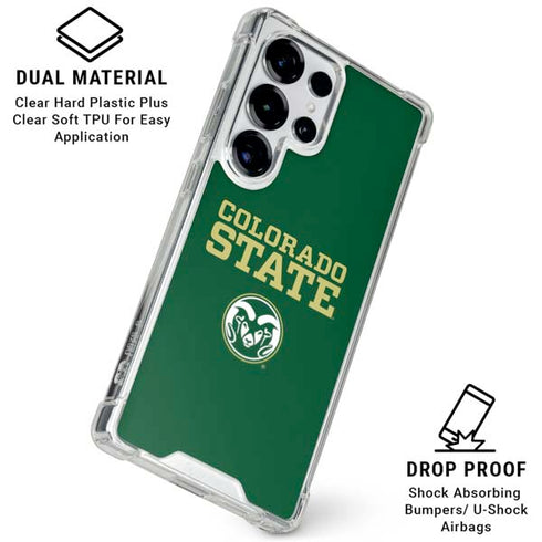 Colorado State University CSU Galaxy S25 Ultra Clear Case