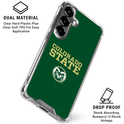 Colorado State University CSU Galaxy S26 Plus Clear Case