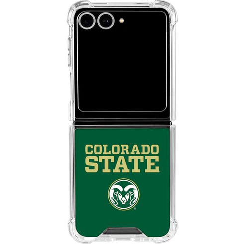 Colorado State University CSU Galaxy Z Flip7 Clear Case