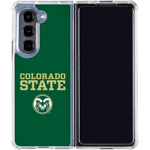 Colorado State University CSU Galaxy Z Fold5 5G Clear Case