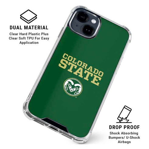 Colorado State University CSU iPhone 15 Clear Case