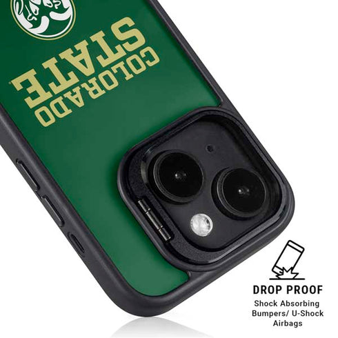 Colorado State University CSU iPhone 15 Kickstand Case