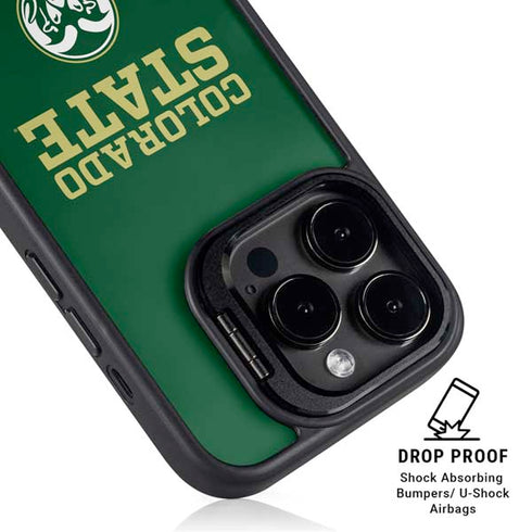 Colorado State University CSU iPhone 15 Pro Max Kickstand Case