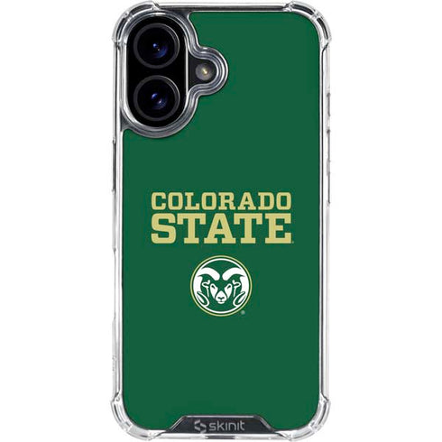 Colorado State University CSU iPhone 16 Plus Clear Case