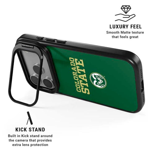 Colorado State University CSU iPhone 17 Pro Max Kickstand Case