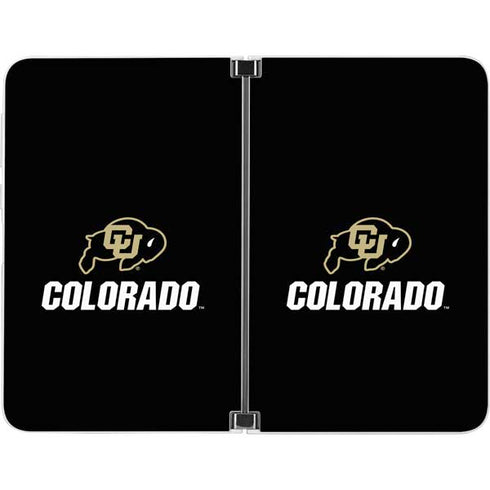 University of Colorado CU Logo on Black Surface Duo Skin