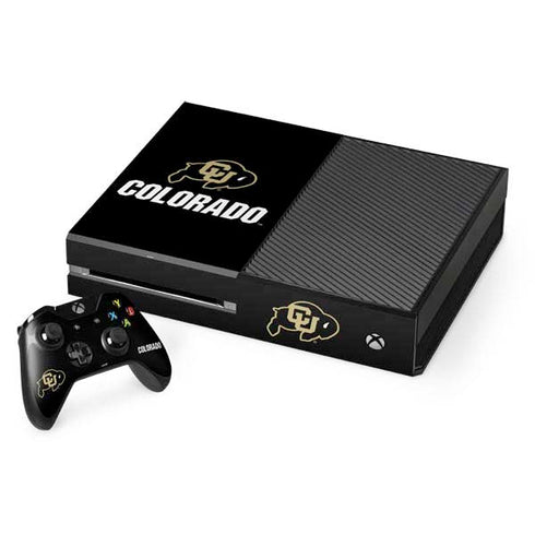 University of Colorado CU Logo on Black Xbox One Skins