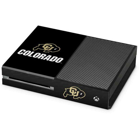 University of Colorado CU Logo on Black Xbox One Skins