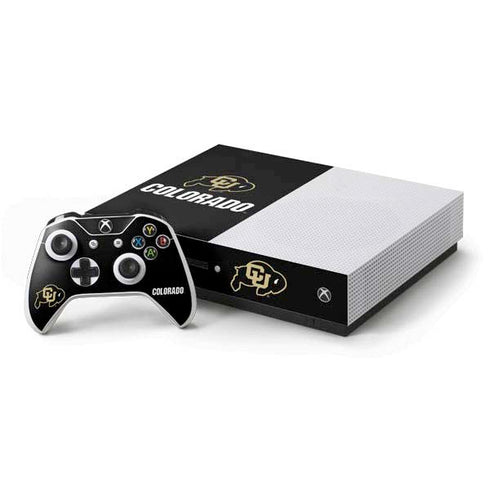 University of Colorado CU Logo on Black Xbox One Skins