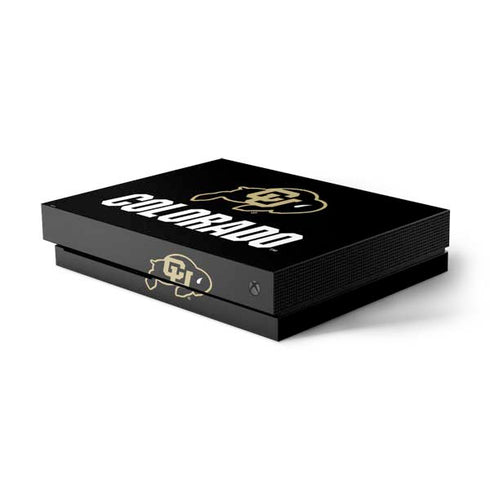 University of Colorado CU Logo on Black Xbox One Skins
