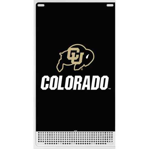 University of Colorado CU Logo on Black Xbox Series S Bundle Skin