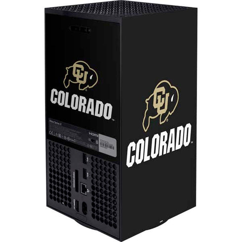 University of Colorado CU Logo on Black Xbox Series X Bundle Skin