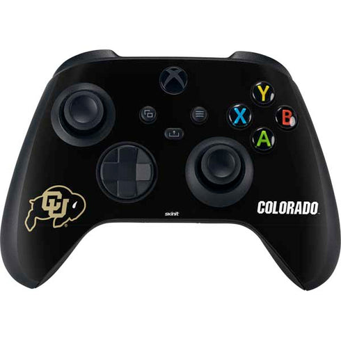 University of Colorado CU Logo on Black Xbox Series X Skins