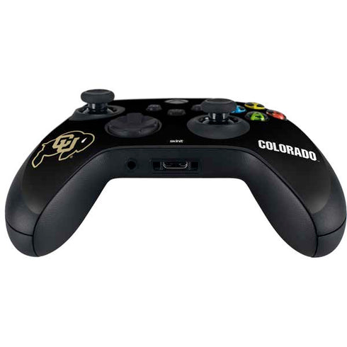 University of Colorado CU Logo on Black Xbox Series X Controller Skin