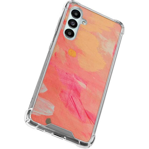 Colored Finger Paint Galaxy A16 5G Clear Case